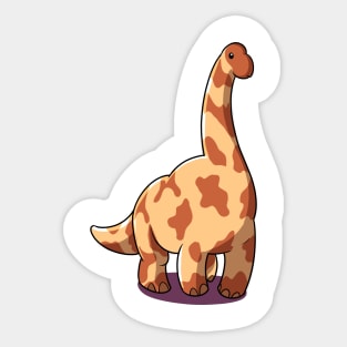 Cartoon Brachiosaurus Sticker